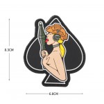 Патч, шеврон ПВХ на липучке Девушка пики с РПГ [Strike Gear]